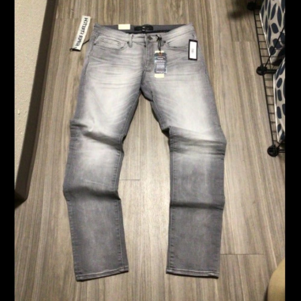 Jordan Craig Legacy Jeans Light Grey Mens 34W 32L NEW Hamilton Pure Denim